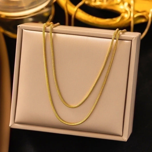 collier ligne doré